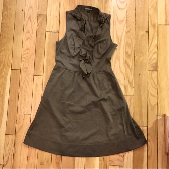 Express Dresses & Skirts - Express Dress w/ Ruffle Neckline